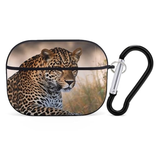 AirPods Pro & Pro 2 Hülle Cover Afrikanisches Tier Leopard Schutzhülle mit Schlüsselanhänger Front LED Sichtbar für Damen Herren AirPods Pro & Pro 2 Hülle Cover Afrikanisches Tier Leopard Schutzhülle mit Schlüsselanhänger Front LED Sichtbar für Damen Herren von ADASGHBY