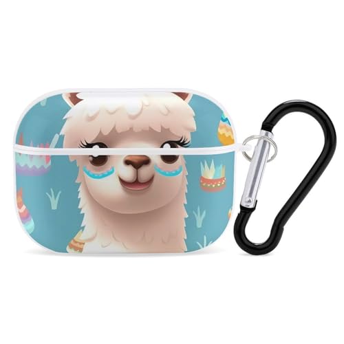 AirPods Pro & Pro 2 Hülle Cover Alpaka Muster Schutzhülle mit Schlüsselanhänger Front LED sichtbar für Damen Herren AirPods Pro & Pro 2 Hülle Cover Alpaka Muster Schutzhülle mit Schlüsselanhänger Front LED sichtbar für Damen Herren von ADASGHBY
