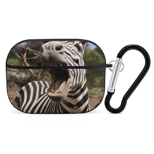 AirPods Pro & Pro 2 Hülle Cover Lustige Zebra Schutzhülle mit Schlüsselanhänger Front LED Sichtbar für Damen Herren AirPods Pro & Pro 2 Hülle Cover Lustige Zebra Schutzhülle mit Schlüsselanhänger Front LED Sichtbar für Damen Herren von ADASGHBY