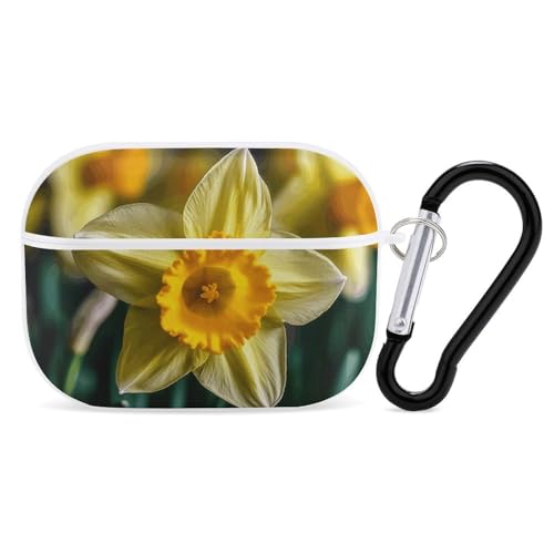 AirPods Pro & Pro 2 Hülle Cover Narzissen Blume Schutzhülle mit Schlüsselanhänger Front LED sichtbar für Damen Herren AirPods Pro & Pro 2 Hülle Cover Narzissen Blume Schutzhülle mit Schlüsselanhänger Front LED sichtbar für Damen Herren von ADASGHBY