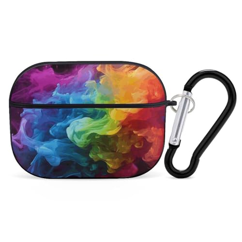 AirPods Pro & Pro 2 Hülle Cover Regenbogen Smoke Schutzhülle mit Schlüsselanhänger Front LED Sichtbar für Damen Herren AirPods Pro & Pro 2 Hülle Cover Regenbogen Smoke Schutzhülle mit Schlüsselanhänger Front LED Sichtbar für Damen Herren von ADASGHBY