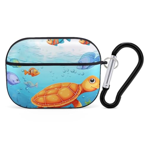 AirPods Pro & Pro 2 Hülle Cover Schildkröte und Fisch Schutzhülle mit Schlüsselanhänger Front LED sichtbar für Damen Herren AirPods Pro & Pro 2 Hülle Cover Schildkröte und Fisch Schutzhülle mit Schlüsselanhänger Front LED sichtbar für Damen Herren von ADASGHBY