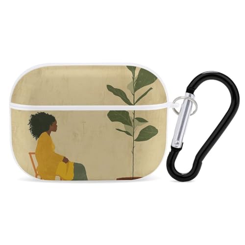 AirPods Pro & Pro 2 Hülle Cover Topfpflanze und Frau Schutzhülle mit Schlüsselanhänger Front LED sichtbar für Damen Herren AirPods Pro & Pro 2 Hülle Cover Topfpflanze und Frau Schutzhülle mit Schlüsselanhänger Front LED sichtbar für Damen Herren von ADASGHBY
