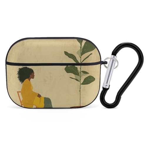AirPods Pro & Pro 2 Hülle Cover Topfpflanze und Frau Schutzhülle mit Schlüsselanhänger Front LED sichtbar für Damen Herren AirPods Pro & Pro 2 Hülle Cover Topfpflanze und Frau Schutzhülle mit Schlüsselanhänger Front LED sichtbar für Damen Herren von ADASGHBY