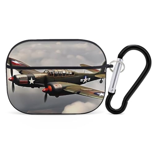 AirPods Pro & Pro 2 Hülle Cover Weltkrieg 2 Flugzeug Schutzhülle mit Schlüsselanhänger Front LED sichtbar für Damen Herren AirPods Pro & Pro 2 Hülle Cover Weltkrieg 2 Flugzeug Schutzhülle mit Schlüsselanhänger Front LED sichtbar für Damen Herren von ADASGHBY