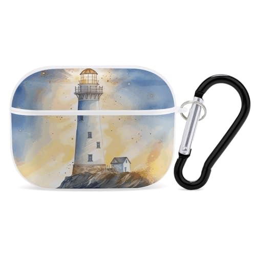 AirPods Pro & Pro 2 Schutzhülle Leuchtturm Fantasy Light Schutzhülle mit Schlüsselanhänger Front LED Sichtbar für Damen Herren AirPods Pro & Pro 2 Schutzhülle Leuchtturm Fantasy Light Schutzhülle mit Schlüsselanhänger Front LED Sichtbar für Damen Herren von ADASGHBY