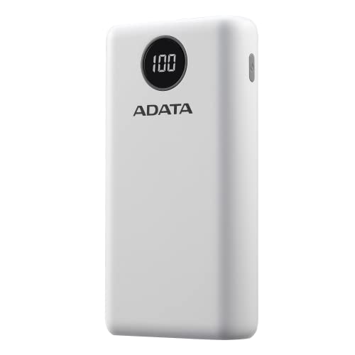 A-Data P20000QCD Powerbank Li-Pol USB USB-C 18 Watt AP20000QCD-DGT-CWH von ADATA