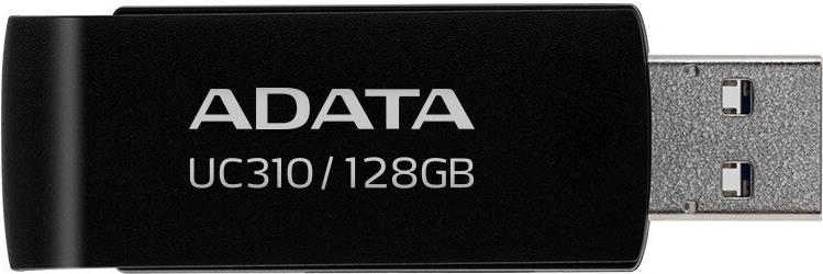 ADATA Flash Disk 128 GB UC310, USB 3.2, schwarz (UC310-128G-RBK) von ADATA