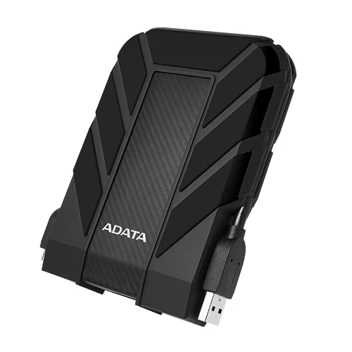 ADATA HD710 Pro - 4 TB, externe Festplatte mit USB 3.2 Gen.1, IP68-Schutzklasse, schwarz,langlebig, wasserdicht und staubdicht mit militärischer Zähigkeit in mehrschichtigen Festplatten von ADATA