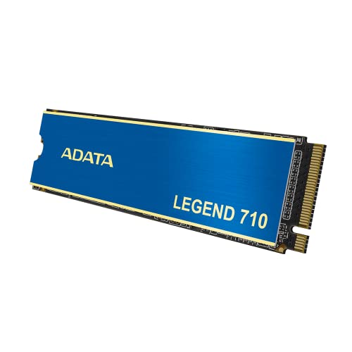 ADATA SSD Legend 710 M.2 512GB PCIe Gen3x4 2280 (2400/1800MB), Supports NVMe 1.4, LDPC and AES-256-bit encryption, Schwarz von ADATA
