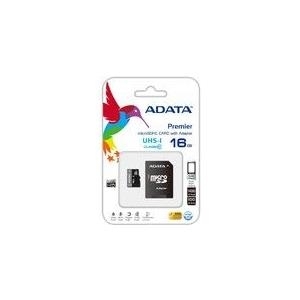 ADATA Premier UHS-I - Flash-Speicherkarte (microSDHC/SD-Adapter inbegriffen) - 16 GB - UHS Class 1 / Class10 - microSDHC UHS-I von ADATA