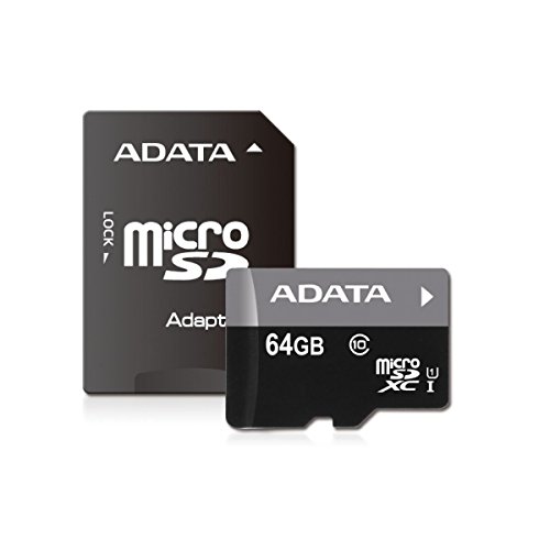 ADATA Premier microSD 64GB Speicherkarte, grau von ADATA