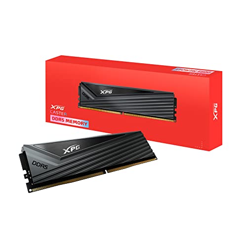 ADATA XPG Caster DDR5 6000MHz 16GB (1x16GB) CL40-40-40 PCS-51200 UDIMM 288-Pins Desktop SDRAM Memory RAM Kit (AX5U6000C4016G-CCAGY) von ADATA