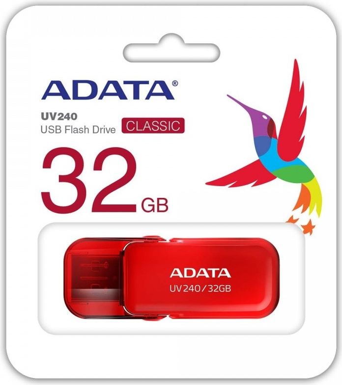 Adata *UV240 32GB USB2.0 Red (AUV240-32G-RRD) von ADATA