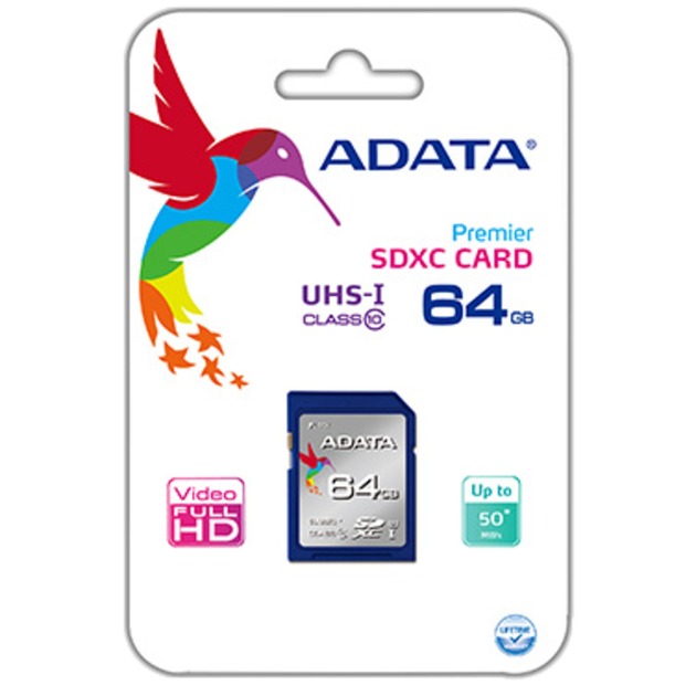 Premier 64 GB SDXC, Speicherkarte von ADATA