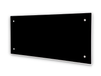 Adax Glasheizfläche Clea H 04 KWT, 400W 400V mit WiFi, schwarz von ADAX