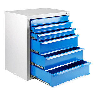 ADB MAMMUT Schubladenschrank lichtgrau, lichtblau 6 Schubladen 70,0 x 43,5 x 75,0 cm ADB MAMMUT Schubladenschrank lichtgrau, lichtblau 6 Schubladen 70,0 x 43,5 x 75,0 cm von ADB