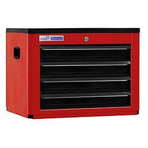 ADB Schrank-Aufsatz rot, anthrazit 4 Schubladen 60,0 x 44,0 x 45,0 cm von ADB