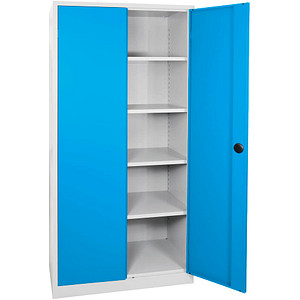 ADB Stahlschrank 40955 lichtgrau, lichtblau 92,0 x 42,0 x 195,0 cm, aufgebaut ADB Stahlschrank 40955 lichtgrau, lichtblau 92,0 x 42,0 x 195,0 cm, aufgebaut von ADB