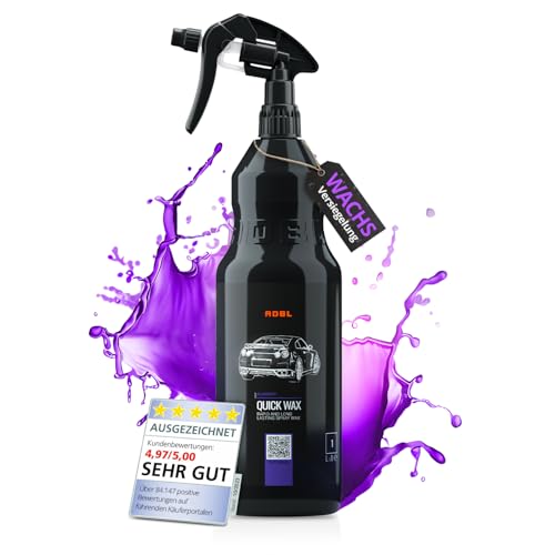 ADBL Quick Wax (1L) Premium Sprühversiegelung - Extremer Glanz mit Abperleffekt - Schneller & einfacher Lackschutz - Auto Versiegelung, Wachsversiegelung, Lackversiegelung, Schnellversiegelung von ADBL