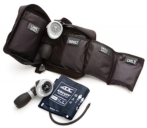 ADC Diagnostix Multikuf 732 – ADC-Notfallmedizin-Set mit 4 Manschetten, professionelles handgehaltenes Aneroid-Blutdruckmessgerät, mehrfarbig ADC Diagnostix Multikuf 732 – ADC-Notfallmedizin-Set mit 4 Manschetten, professionelles handgehaltenes Aneroid-Blutdruckmessgerät, mehrfarbig von ADC