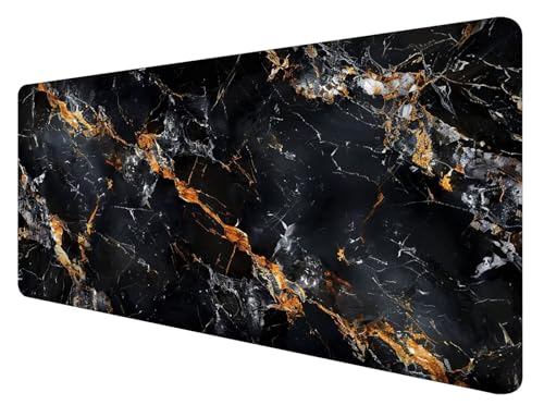 Gaming Mauspad XXL 1000 x 500 mm, Marmor Mauspad Groß mit Vernähten Kanten, Gaming Mousepad Schwarz mit Verbessert Präzision und Geschwindigkeit, Mousepad XXL Wasserdicht für Gaming, Büro, Zuhause A-6 Gaming Mauspad XXL 1000 x 500 mm, Marmor Mauspad Groß mit Vernähten Kanten, Gaming Mousepad Schwarz mit Verbessert Präzision und Geschwindigkeit, Mousepad XXL Wasserdicht für Gaming, Büro, Zuhause A-6 von ADCCAT