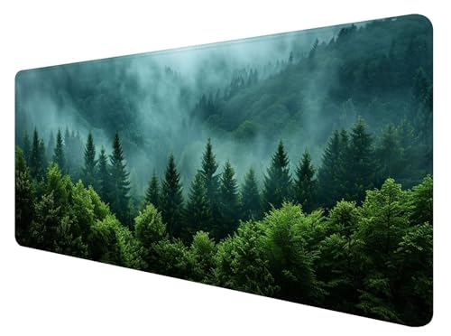Gaming Mauspad XXL 1200 x 600 mm, Grün Mauspad Groß mit Vernähten Kanten, Gaming Mousepad Wald mit Verbessert Präzision und Geschwindigkeit, Mousepad XXL Wasserdicht für Gaming, Büro, Zuhause G-1 Gaming Mauspad XXL 1200 x 600 mm, Grün Mauspad Groß mit Vernähten Kanten, Gaming Mousepad Wald mit Verbessert Präzision und Geschwindigkeit, Mousepad XXL Wasserdicht für Gaming, Büro, Zuhause G-1 von ADCCAT