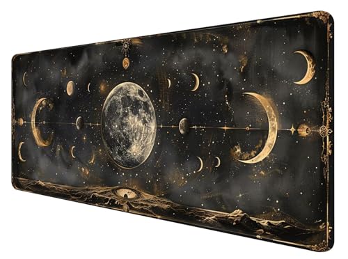 Gaming Mauspad XXL 800 x 400 mm, Grau Mauspad Groß mit Vernähten Kanten, Gaming Mousepad Mond mit Verbessert Präzision und Geschwindigkeit, Gaming Mousepad XXL Wasserdicht für Gaming, Büro, Zimmer X-5 Gaming Mauspad XXL 800 x 400 mm, Grau Mauspad Groß mit Vernähten Kanten, Gaming Mousepad Mond mit Verbessert Präzision und Geschwindigkeit, Gaming Mousepad XXL Wasserdicht für Gaming, Büro, Zimmer X-5 von ADCCAT
