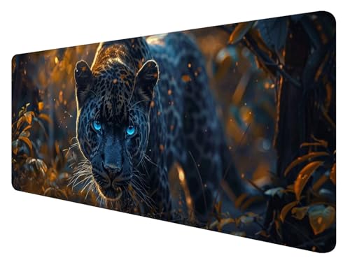 Mauspad XXL, 800x400mm Gaming Mauspad Leopard, XXL Mousepad Groß mit rutschfeste Gummibasis, Mauspad Tier Wasserdicht & rutschfest, Großer Erweiterter Schreibtischunterlage für Home Office Dekor H-0 Mauspad XXL, 800x400mm Gaming Mauspad Leopard, XXL Mousepad Groß mit rutschfeste Gummibasis, Mauspad Tier Wasserdicht & rutschfest, Großer Erweiterter Schreibtischunterlage für Home Office Dekor H-0 von ADCCAT
