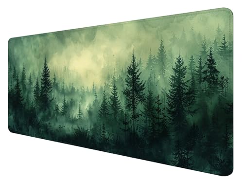 Mauspad XXL, 900x400mm Gaming Mauspad Grün, XXL Mousepad Groß mit rutschfeste Gummibasis, Mauspad Baum Wasserdicht & rutschfest, Großer Erweiterter Schreibtischunterlage für Home Office Dekor C-3 Mauspad XXL, 900x400mm Gaming Mauspad Grün, XXL Mousepad Groß mit rutschfeste Gummibasis, Mauspad Baum Wasserdicht & rutschfest, Großer Erweiterter Schreibtischunterlage für Home Office Dekor C-3 von ADCCAT