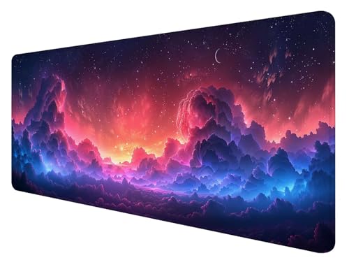 Mauspad XXL, 900x400mm Gaming Mauspad Traum, XXL Mousepad Groß mit rutschfeste Gummibasis, Mauspad Wolke Wasserdicht & rutschfest, Großer Erweiterter Schreibtischunterlage für Home Office Dekor A-2 Mauspad XXL, 900x400mm Gaming Mauspad Traum, XXL Mousepad Groß mit rutschfeste Gummibasis, Mauspad Wolke Wasserdicht & rutschfest, Großer Erweiterter Schreibtischunterlage für Home Office Dekor A-2 von ADCCAT
