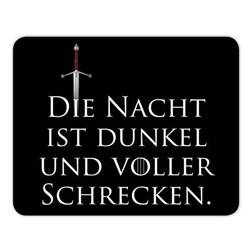 Addies Mousepad „Die Nacht ist Dunkel und vollen Schrecken" GAME OF THRONES Zitat - 24x19cm Addies Mousepad „Die Nacht ist Dunkel und vollen Schrecken" GAME OF THRONES Zitat - 24x19cm von ADDIES