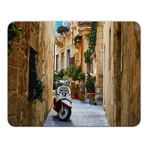 Addies Mousepad „ITALIEN“ schönes Mauspad in feiner Cellophan Geschenk-Verpackung mit Kautschuk Untermaterial, 24x19cm - Motiv17 von ADDIES