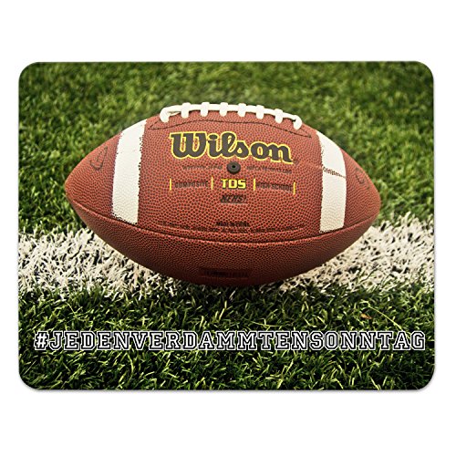 Addies Mousepad „jedenverdammtensonntag-NFL“, Mauspad mit American-Football Motiv in feiner Cellophan Geschenk-Verpackung mit Kautschuk Untermaterial, 240x190mm, Motiv-1 Addies Mousepad „jedenverdammtensonntag-NFL“, Mauspad mit American-Football Motiv in feiner Cellophan Geschenk-Verpackung mit Kautschuk Untermaterial, 240x190mm, Motiv-1 von ADDIES