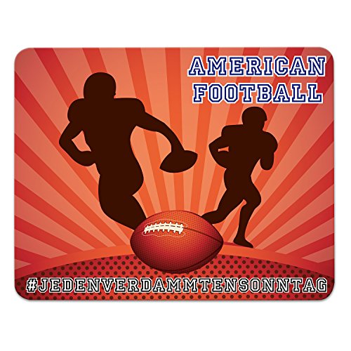Addies Mousepad „jedenverdammtensonntag-NFL“, Mauspad mit American-Football Motiv in feiner Cellophan Geschenk-Verpackung mit Kautschuk Untermaterial, 240x190mm, Motiv-4 Addies Mousepad „jedenverdammtensonntag-NFL“, Mauspad mit American-Football Motiv in feiner Cellophan Geschenk-Verpackung mit Kautschuk Untermaterial, 240x190mm, Motiv-4 von ADDIES