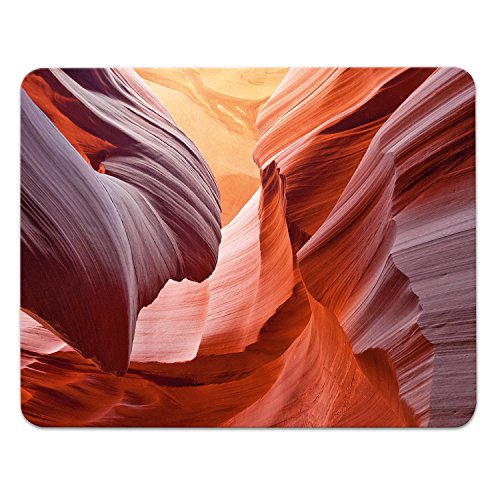 Addies Mousepad ANTELOPE CANYON Nationalpark-04, schönes Mauspad Motiv in feiner Cellophan Geschenk-Verpackung mit Kautschuk Untermaterial, 240x190mm von ADDIES