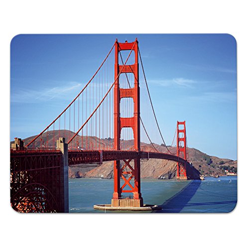 Addies Mousepad SAN FRANCISCO, schönes Mauspad Motiv in feiner Cellophan Geschenk-Verpackung mit Kautschuk Untermaterial, 240x190mm Addies Mousepad SAN FRANCISCO, schönes Mauspad Motiv in feiner Cellophan Geschenk-Verpackung mit Kautschuk Untermaterial, 240x190mm von ADDIES