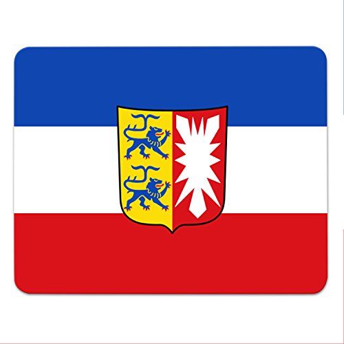 Addies Mousepad SCHLESWIG HOLSTEIN - schönes Mauspad Motiv in edler Geschenk-Verpackung mit Kautschuk Untermaterial, 240x190mm - Bundesländer Flaggen Addies Mousepad SCHLESWIG HOLSTEIN - schönes Mauspad Motiv in edler Geschenk-Verpackung mit Kautschuk Untermaterial, 240x190mm - Bundesländer Flaggen von ADDIES