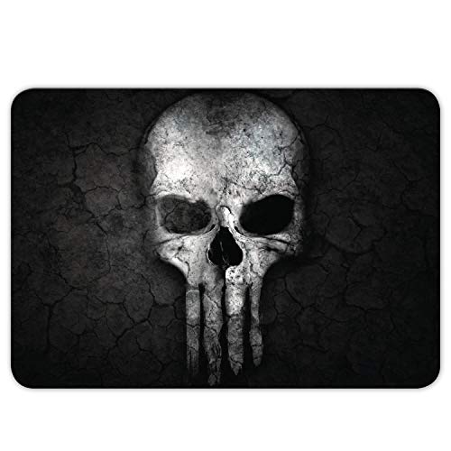 Addies XXL Gamer Mousepad - TOTENKOPF - 40x28cm - Gaming Mauspad mit Kautschuk Untermaterial - MP39 von ADDIES