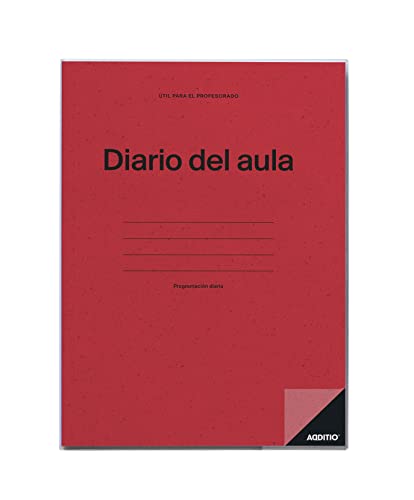 ADDITIO - Lehrertagebuch | Tag Seite | Tagesplan des Kurses | Größe 22,5 x 30,5 cm | Spanisch | Rot von ADDITIO