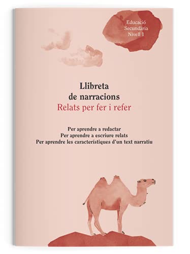 ADDITIO - Notizbuch mit Erzählungen, Sekundarstufe 1 | Größe 19,5 x 28,5 cm | Ökologisches Papier | Katalanisch | brauner Einband von ADDITIO