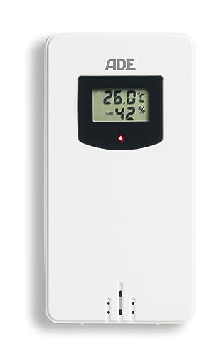 ADE Außensensor WS1001 für Wetterstation | 1-3 Kanäle | mit Display | bis zu 3 Sensoren koppelbar | kompatibel mit ADE WS1503, WS1703, WS1704, WS1911, WS1917, WS2132, WS2325 | weiß ADE Außensensor WS1001 für Wetterstation | 1-3 Kanäle | mit Display | bis zu 3 Sensoren koppelbar | kompatibel mit ADE WS1503, WS1703, WS1704, WS1911, WS1917, WS2132, WS2325 | weiß von ADE