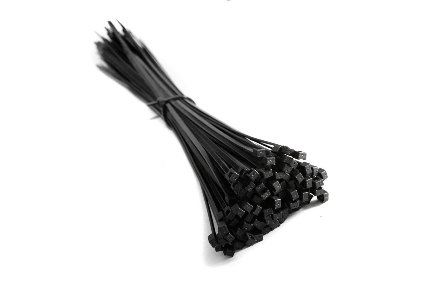 ADELID Kabelbinder (200-St) 200 Stück Profi Kabelbinder 200x4,8mm Zugfestigkeit 22,2kg Schwarz von ADELID