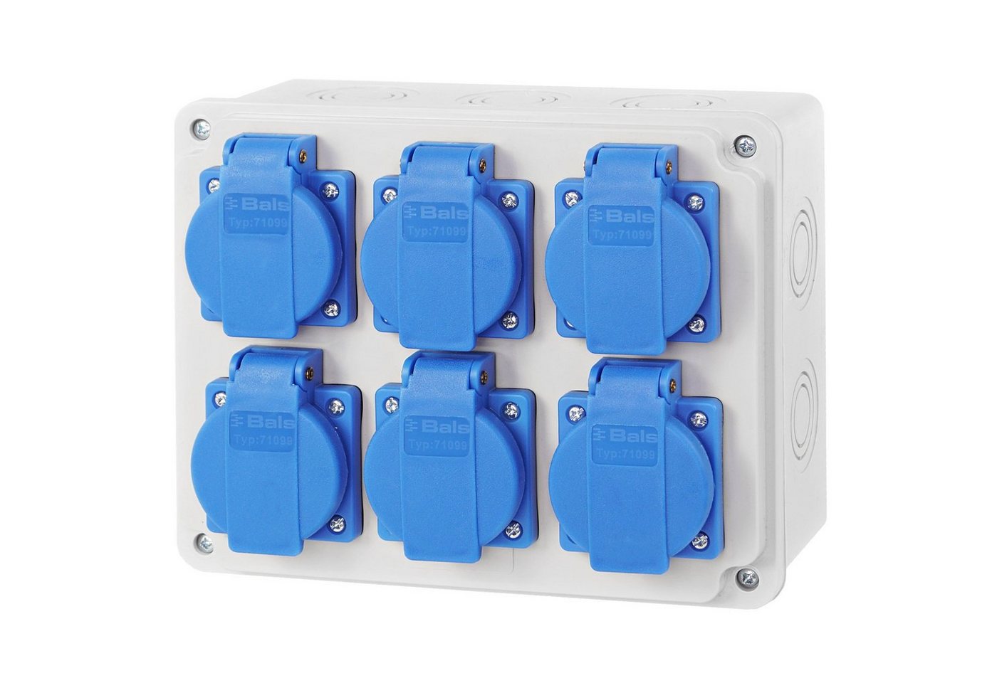 ADELID Stromverteiler, Baustromverteiler Wandverteiler 6x 230V Bals Schuko Steckdosen IP65 ADELID Stromverteiler, Baustromverteiler Wandverteiler 6x 230V Bals Schuko Steckdosen IP65 von ADELID