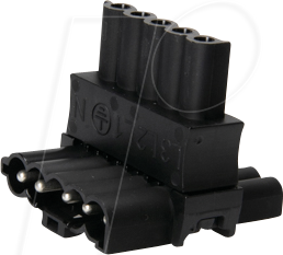 AC 164 VT 3/5 SW - T-Verteiler AC 164, 1 Eingang/2 Ausgänge von ADELS CONTACT