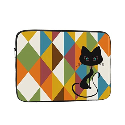 Cartoon Katze Muster Laptop Hülle-Tragbare Wasserdichte Laptop Fall Tasche, 10-17 Zoll Laptop Hüllen von ADFSHIDS