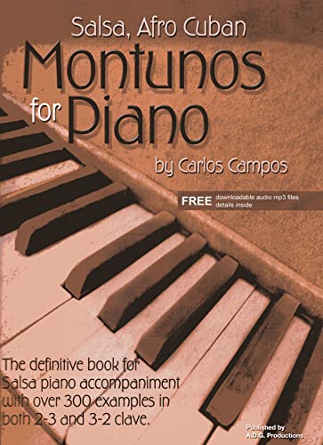 Salsa, Afro Cuban - Montunos for piano + CD von ADG Productions