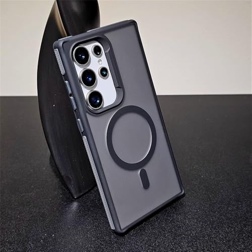ADKOT Luxuriöse, Matte, magnetische Handyhülle für Samsung S24 Ultra S22 S23 Plus, kabellose Ladehülle in Kontrastfarbe, Schwarz, für S22 Ultra ADKOT Luxuriöse, Matte, magnetische Handyhülle für Samsung S24 Ultra S22 S23 Plus, kabellose Ladehülle in Kontrastfarbe, Schwarz, für S22 Ultra von ADKOT
