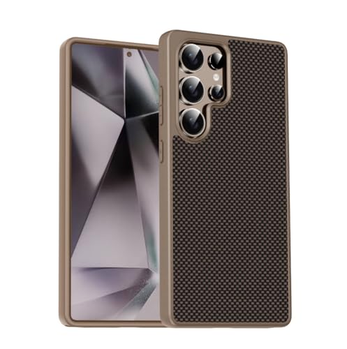 ADKOT Luxuriöse Grid Armour-Handyhülle für Samsung S25, S24 Ultra, S23 Plus, S24 FE, einfarbige Schutzhülle, braun, für Galaxy S23Ultra ADKOT Luxuriöse Grid Armour-Handyhülle für Samsung S25, S24 Ultra, S23 Plus, S24 FE, einfarbige Schutzhülle, braun, für Galaxy S23Ultra von ADKOT