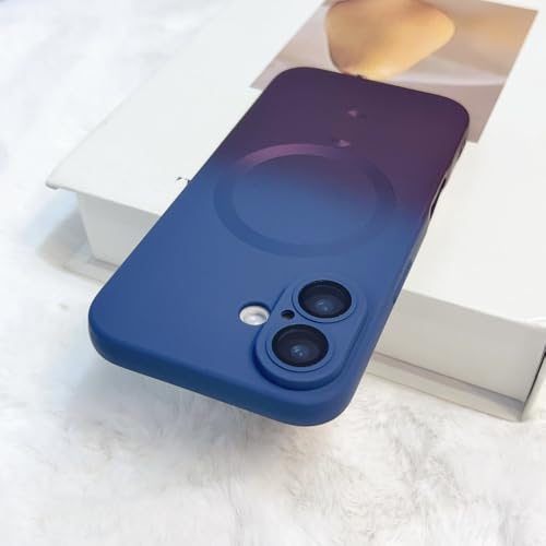 ADKOT Matte Silikonhüllen mit Farbverlauf für iPhone 16 15 14 13 12 11 Pro Plus Max Mehrfarbige magnetische Linsenglas-Rückseite, Marineblau, Für iPhone 13 Pro ADKOT Matte Silikonhüllen mit Farbverlauf für iPhone 16 15 14 13 12 11 Pro Plus Max Mehrfarbige magnetische Linsenglas-Rückseite, Marineblau, Für iPhone 13 Pro von ADKOT